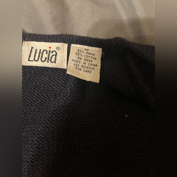 Lucia Embroidered Floral Sweater Vest Medium Vintage Cottagecore Knit Button - Picture 3 of 9